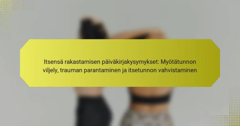 Itsensä rakastamisen päiväkirjakysymykset: Myötätunnon viljely, trauman parantaminen ja itsetunnon vahvistaminen