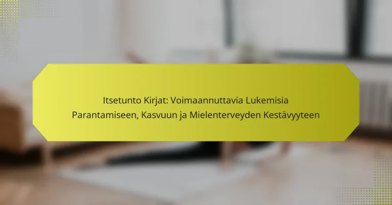 Itsetunto Kirjat: Voimaannuttavia Lukemisia Parantamiseen, Kasvuun ja Mielenterveyden Kestävyyteen