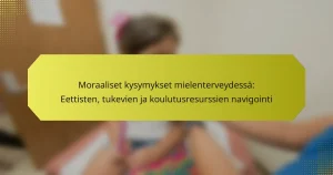 Moraaliset kysymykset mielenterveydessä: Eettisten, tukevien ja koulutusresurssien navigointi