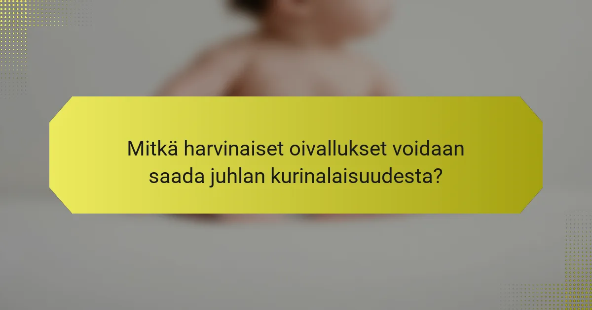Mitkä harvinaiset oivallukset voidaan saada juhlan kurinalaisuudesta?